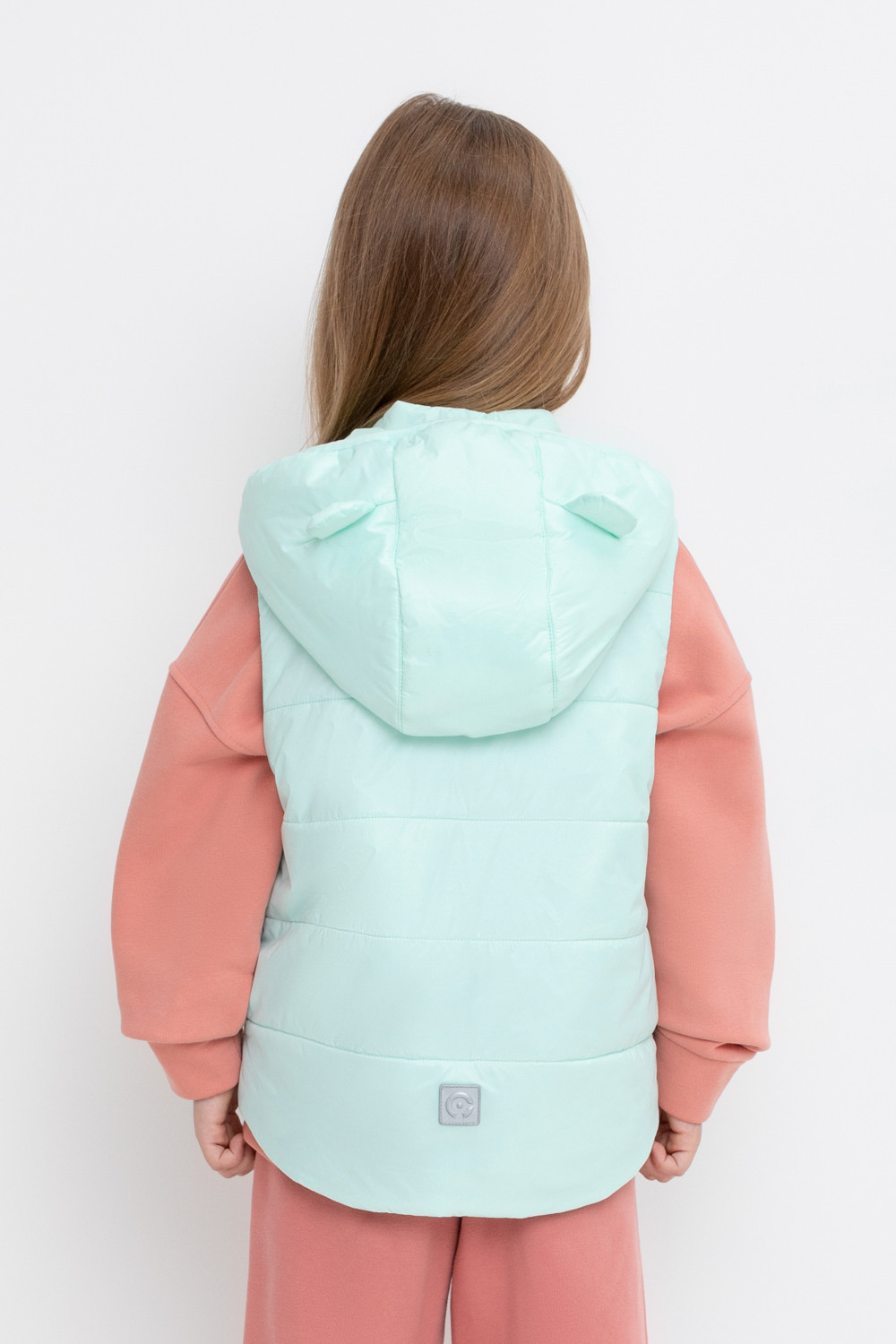 Жилет для девочки, артикул: ВК 35015/3 ГР, цвет: минт, фото 4