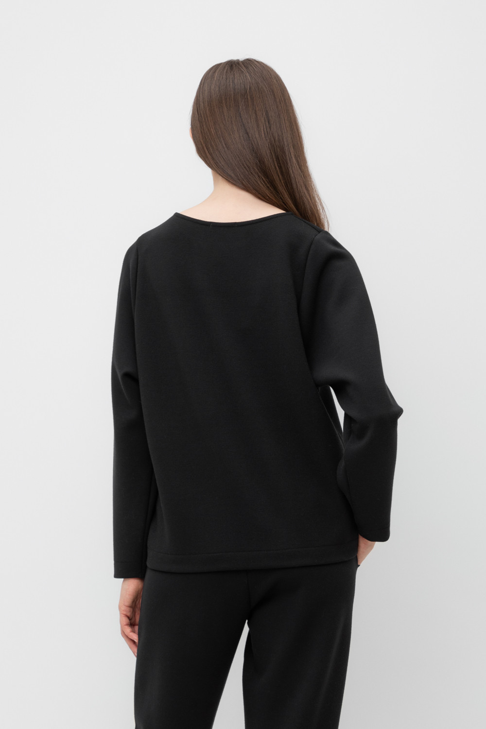 Джемперы женские для мам, артикул: ЕВТ 3256, цвет: черный, фото 4