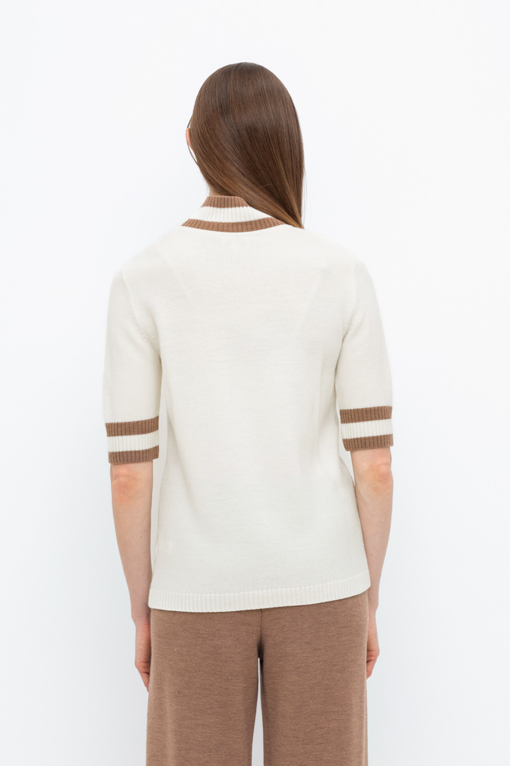 Джемперы женские для мам, артикул: ЕВ 30045/24ш, цвет: бежевый, фото 4