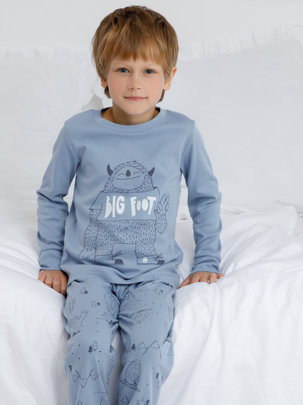 Пижама для мальчика, артикул: К 1541, цвет: голубой, фото 4