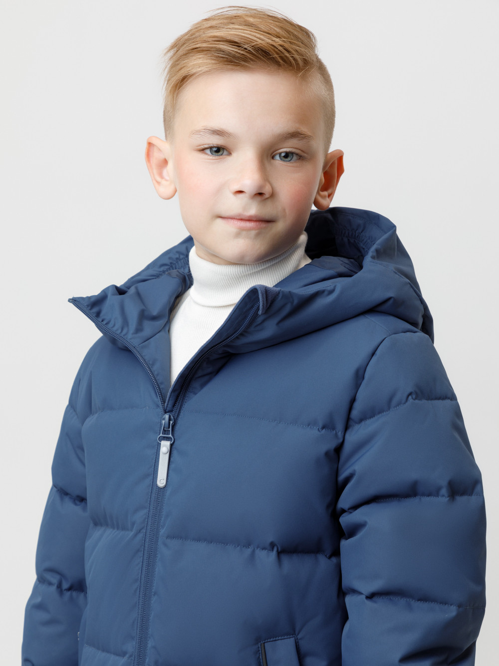 Пальто, плащи для мальчика, артикул: ВК 34070/6 УЗГ, цвет: синий, фото 4