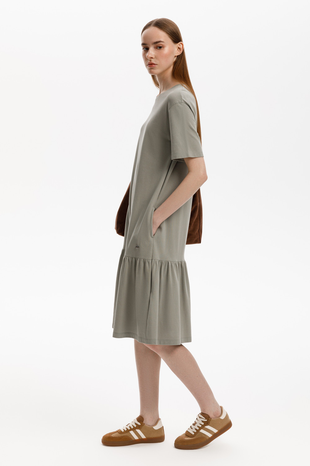 Платья женские для мам, артикул: ЕВТ 5075, цвет: зеленый, фото 4