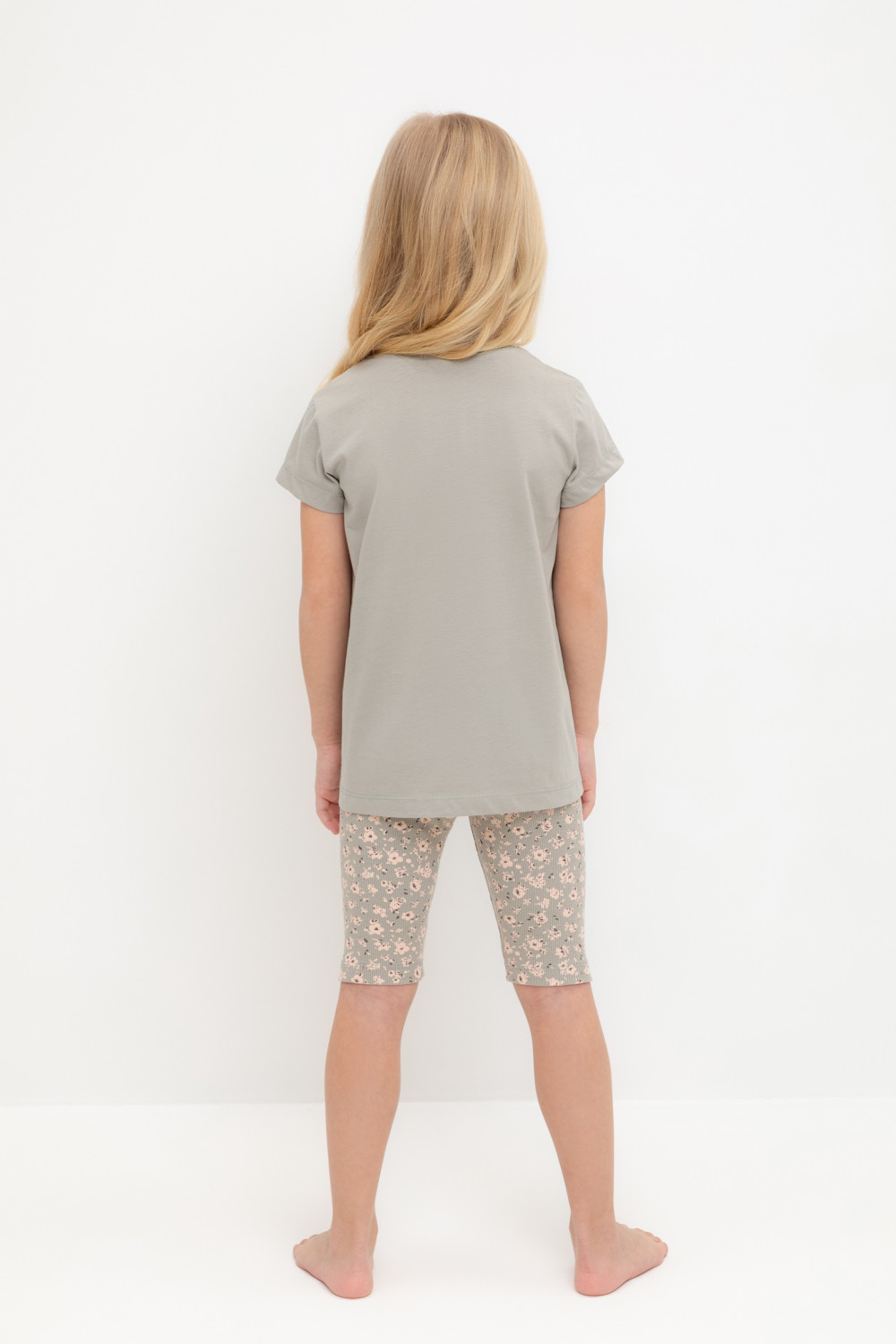 Пижама для девочки, артикул: К 1647-1, цвет: хаки, фото 4