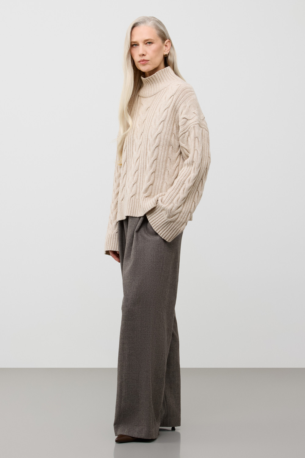 Джемперы женские для мам, артикул: ЕВ 30262/ш, цвет: бежевый, фото 4