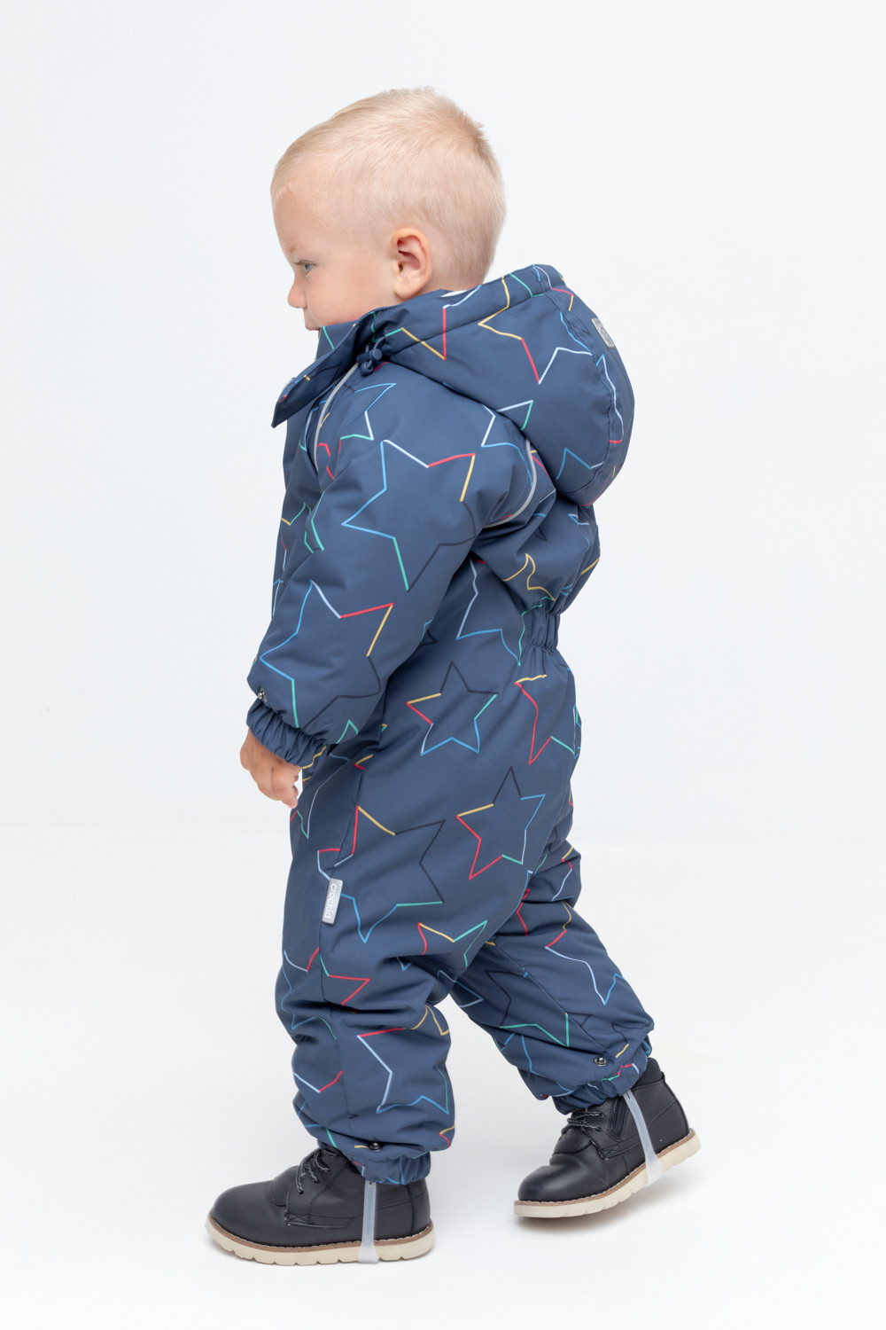 Комбинезоны утепленные для мальчика, артикул: ВК 60113/н/12 УЗГ, цвет: темно-синий, фото 4