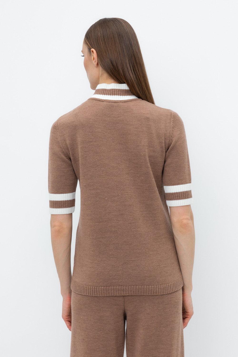 Джемперы женские для мам, артикул: ЕВ 30045/24ш, цвет: коричневый, фото 4