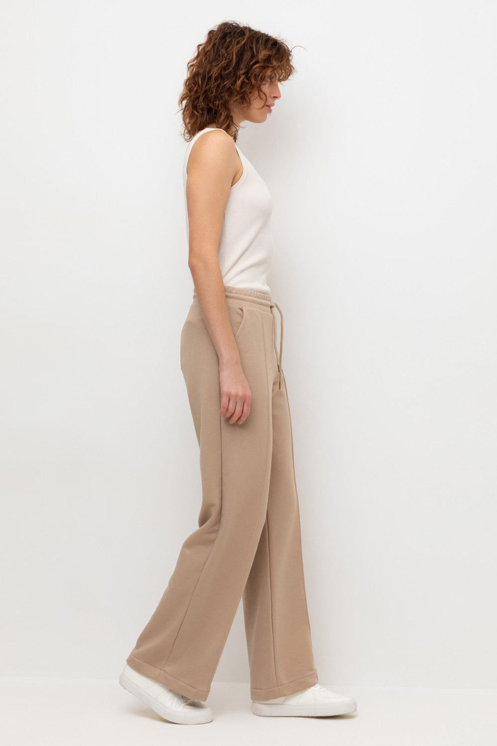 Брюки женские для мам, артикул: ЕВТ 4052/24, цвет: бежевый, фото 4