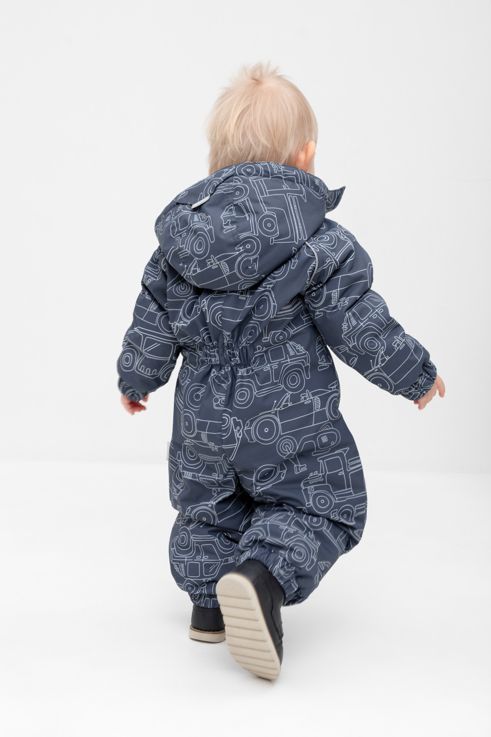 Комбинезоны утепленные для мальчика, артикул: ВК 60085/н/39 Ал, цвет: черный3, фото 4