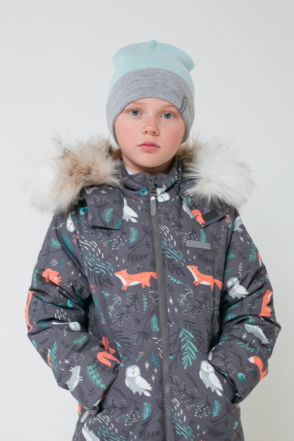 Шапка для девочки, артикул: КВ 20177/21ш, цвет: бирюзовый, фото 4