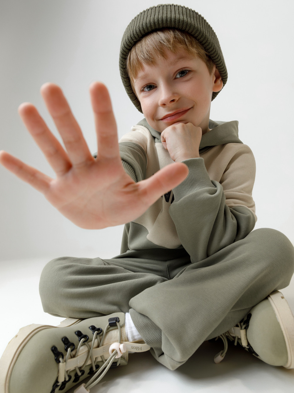 Брюки для мальчика, артикул: КР 400889, цвет: хаки, фото 4