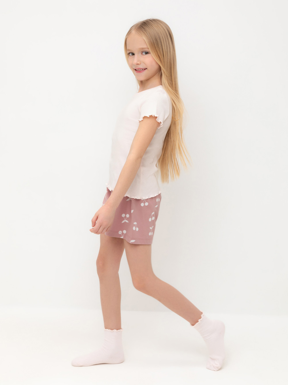 Пижама для девочки, артикул: К 1596, цвет: розовый, фото 3