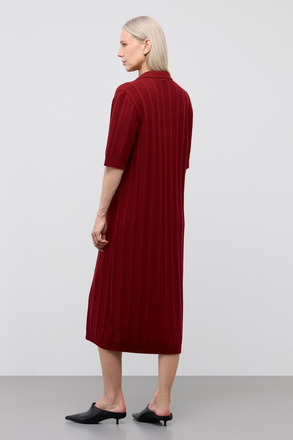 Платья женские для мам, артикул: ЕВ 531/ш, цвет: бордовый, фото 4