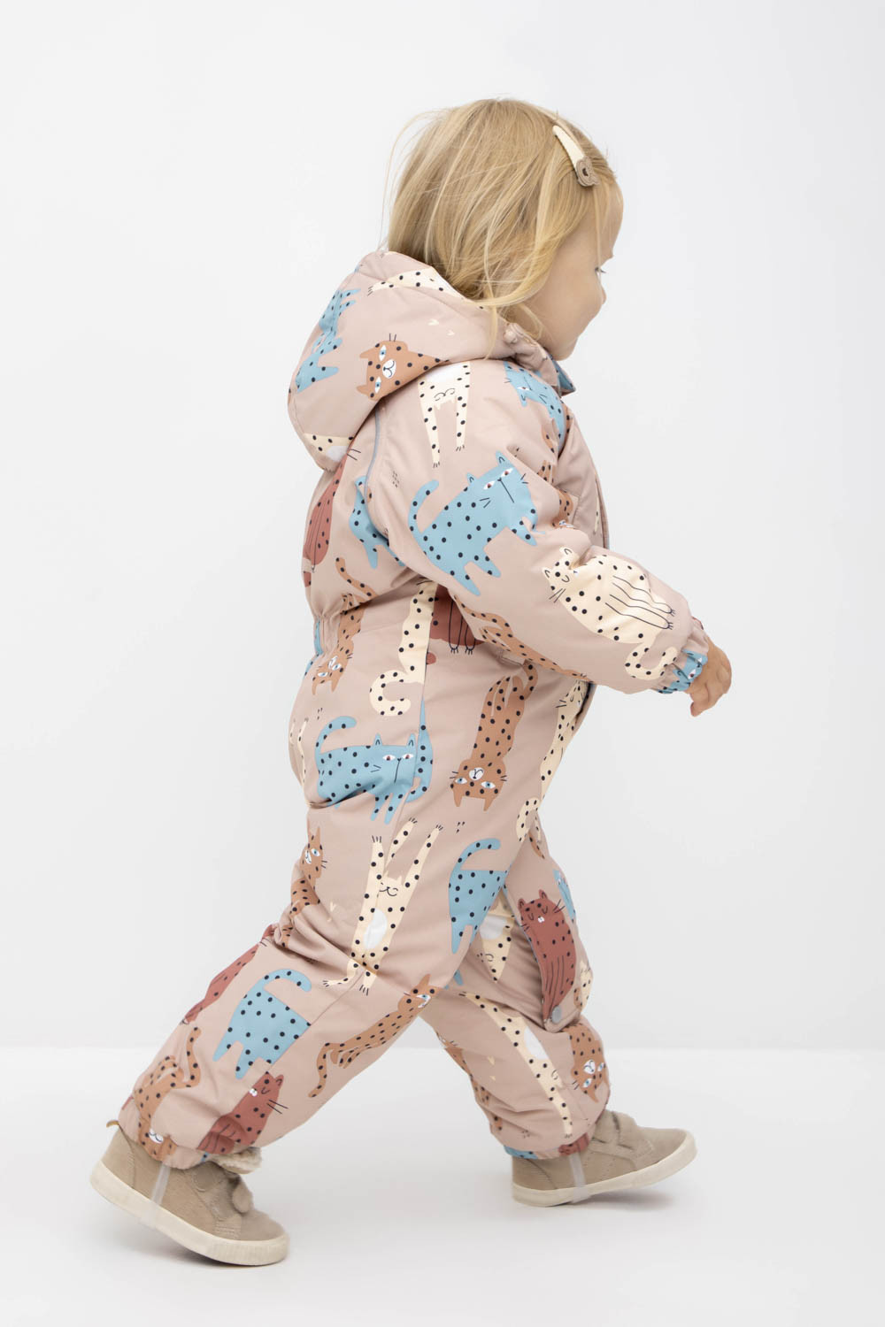 Комбинезоны утепленные для девочки, артикул: ВК 60032/н/27 Ал, цвет: розовый, фото 4