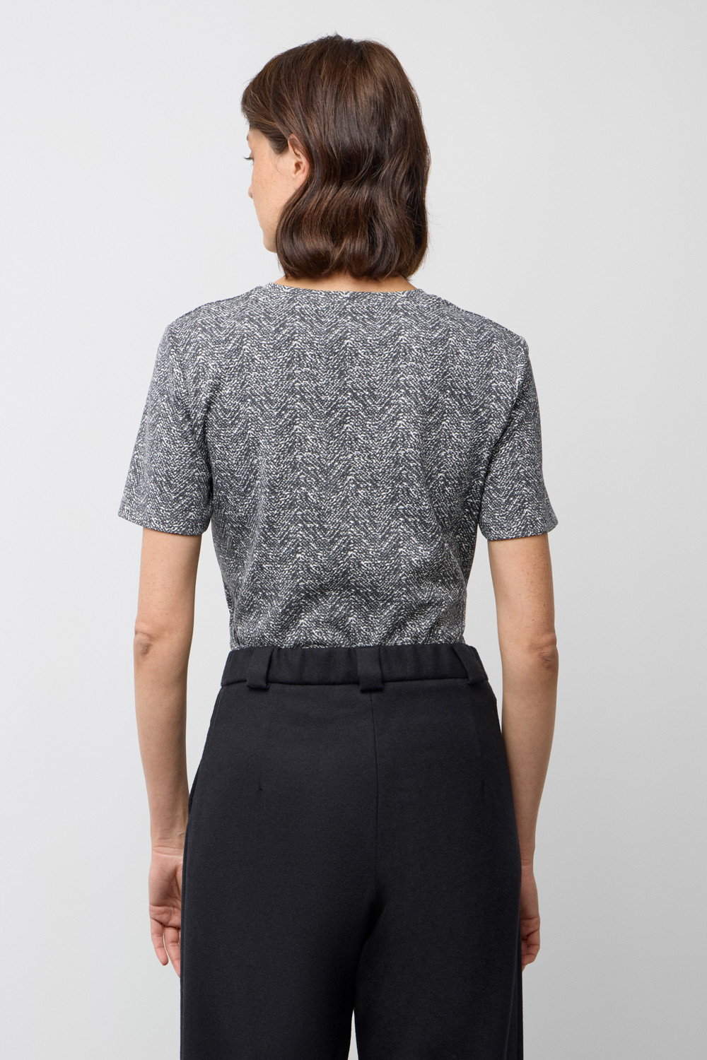 Футболки женские для мам, артикул: ЕВТ 3216, цвет: темно-серый, фото 4