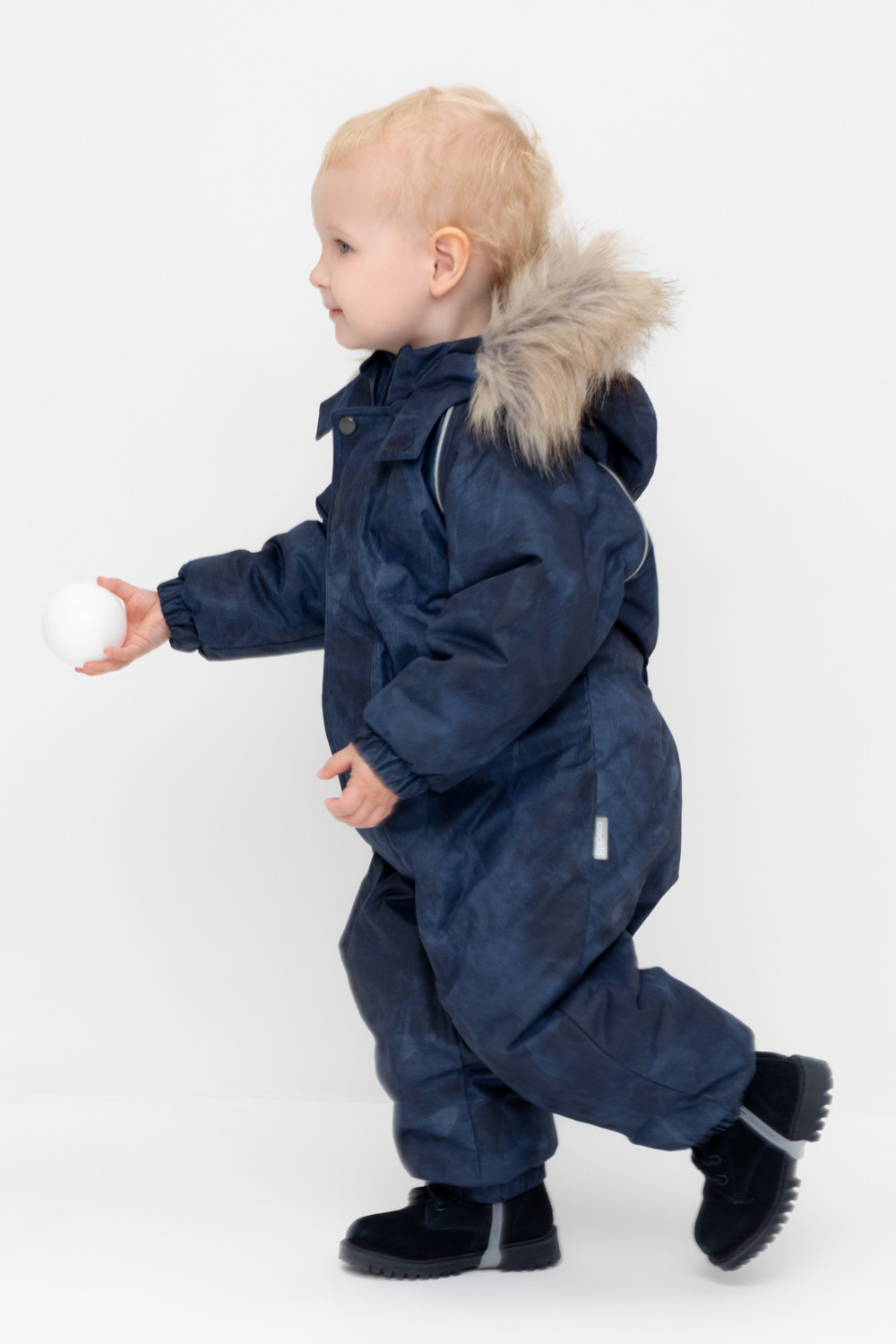 Комбинезоны утепленные для мальчика, артикул: ВК 60116/н/6 ГР, цвет: синий, фото 4