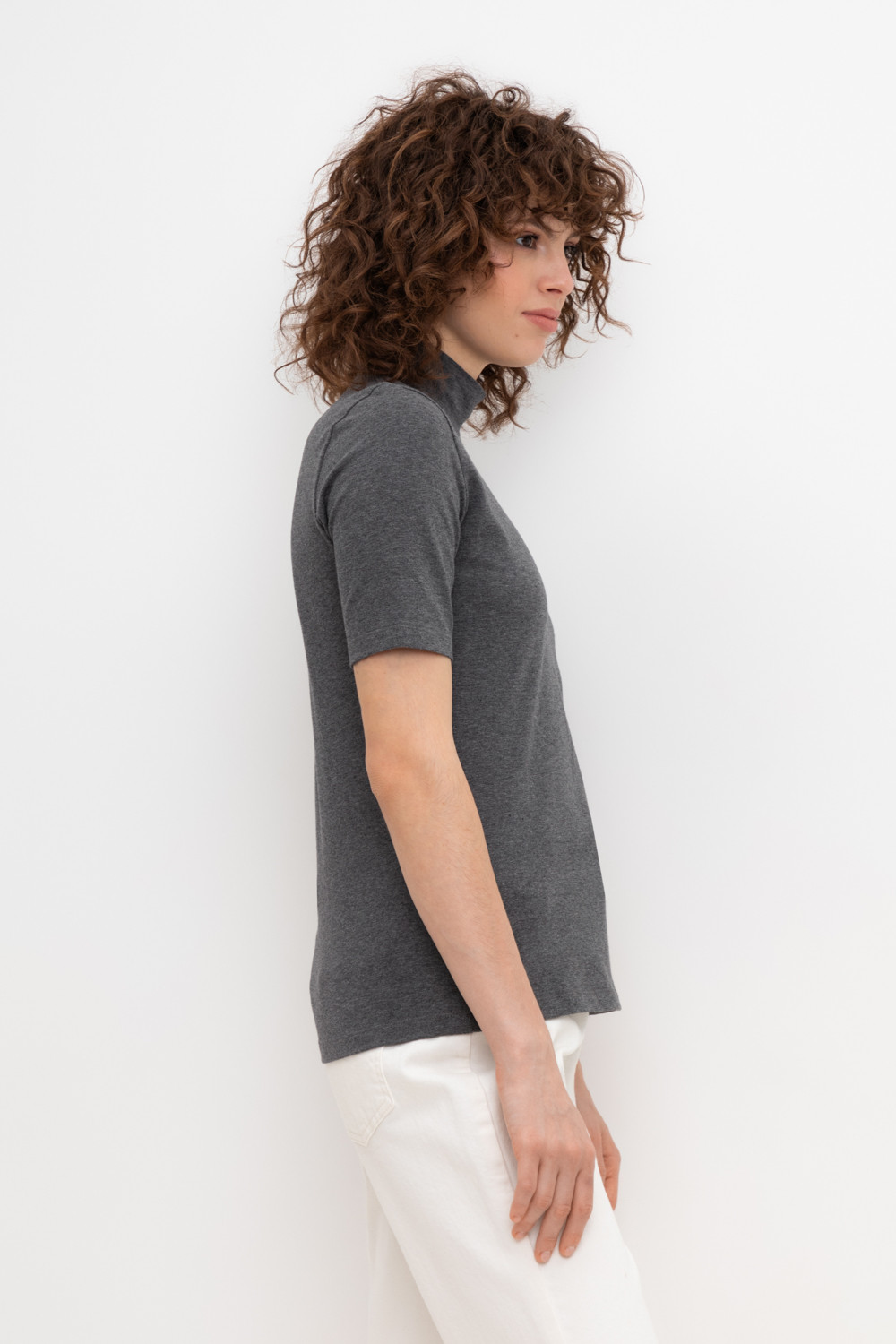 Водолазки женские для мам, артикул: ЕВТ 3262, цвет: темно-серый, фото 4