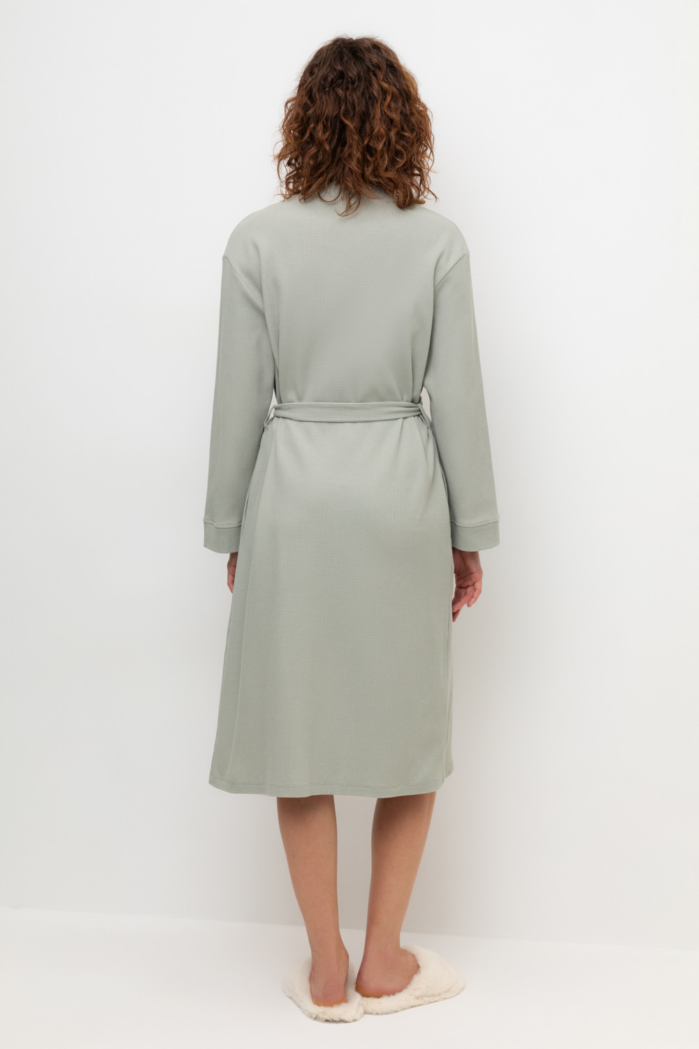 Халаты женские для мам, артикул: Е 50014/24, цвет: зеленый, фото 4