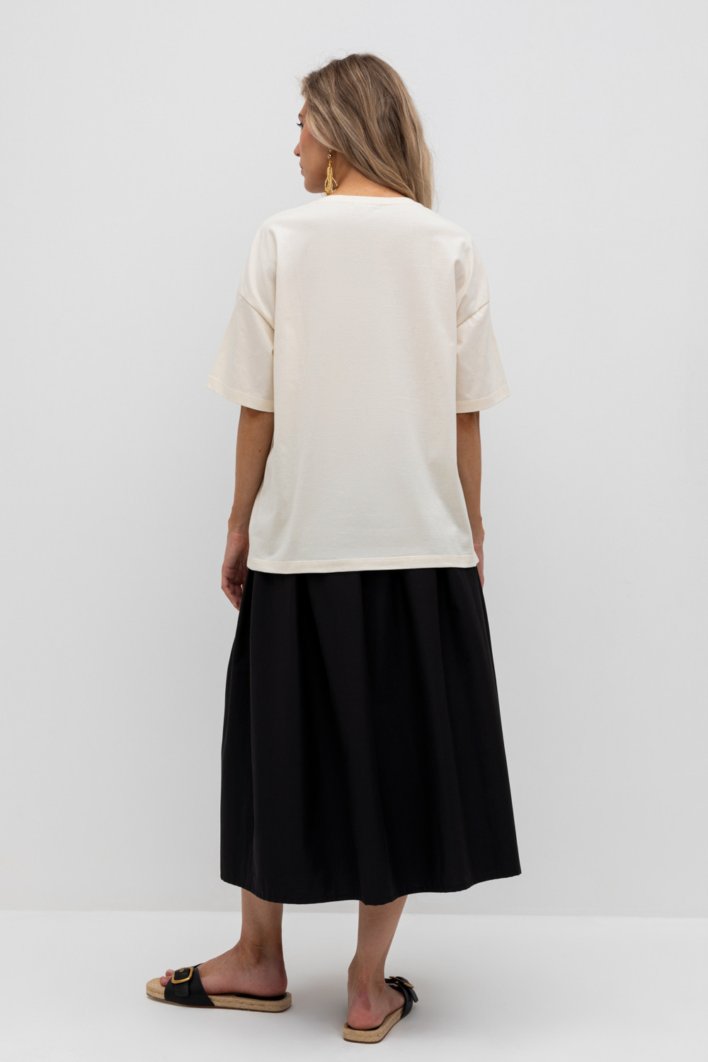 Юбки женские для мам, артикул: ЕТ 70001, цвет: черный, фото 4