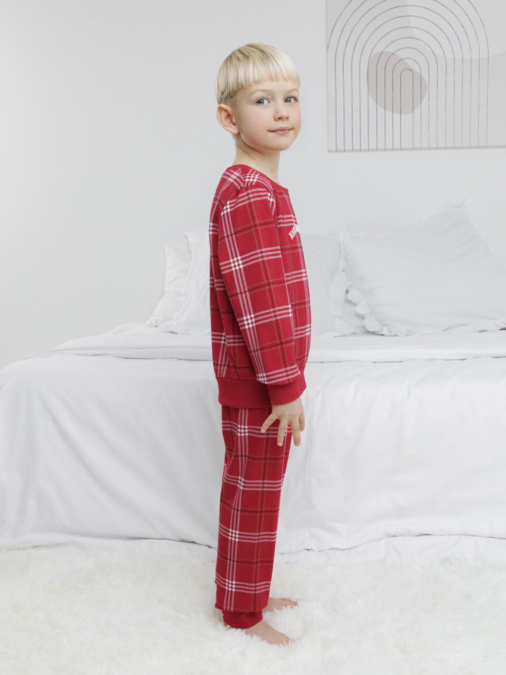 Пижамы, артикул: К 1664, цвет: красный, фото 4