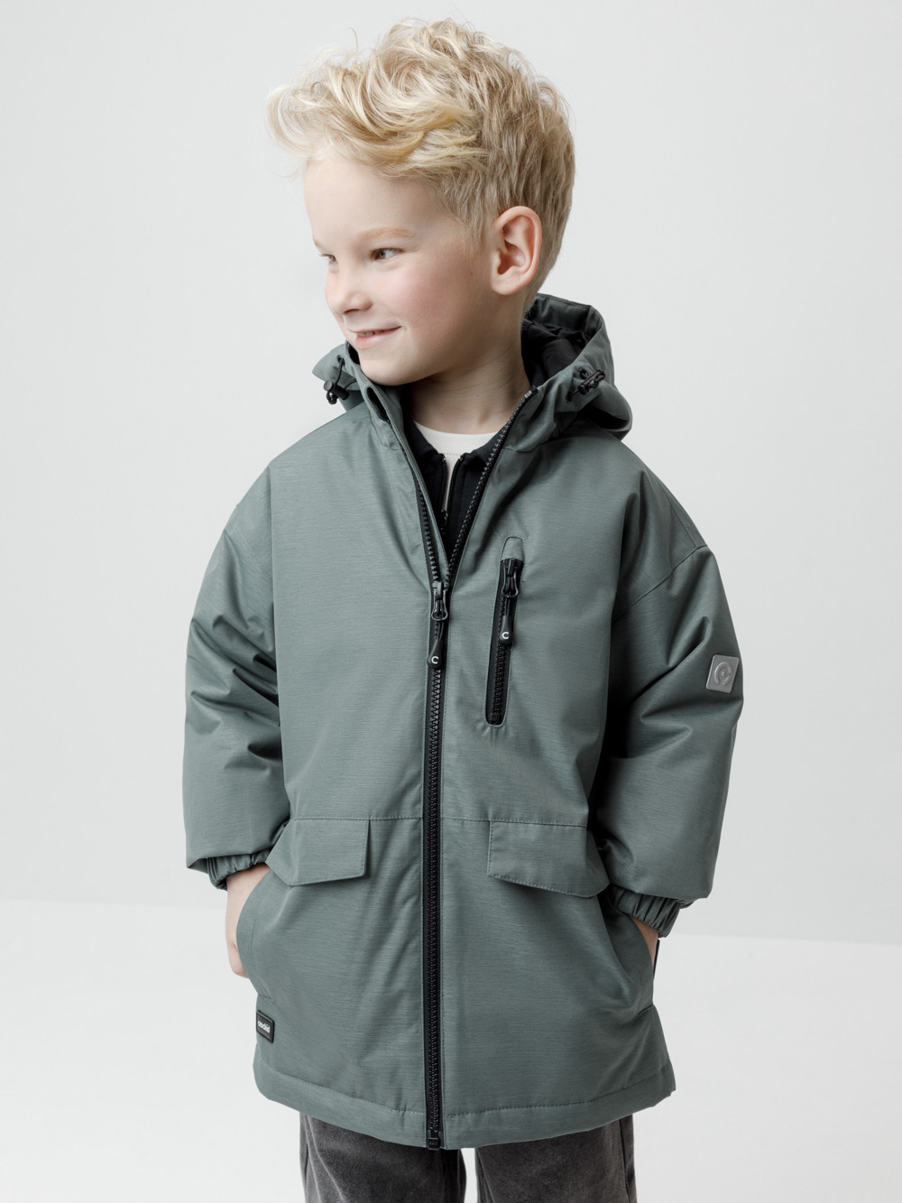 Куртки для мальчика, артикул: ВК 30169/2 ГР (128-152), цвет: зеленый, фото 4