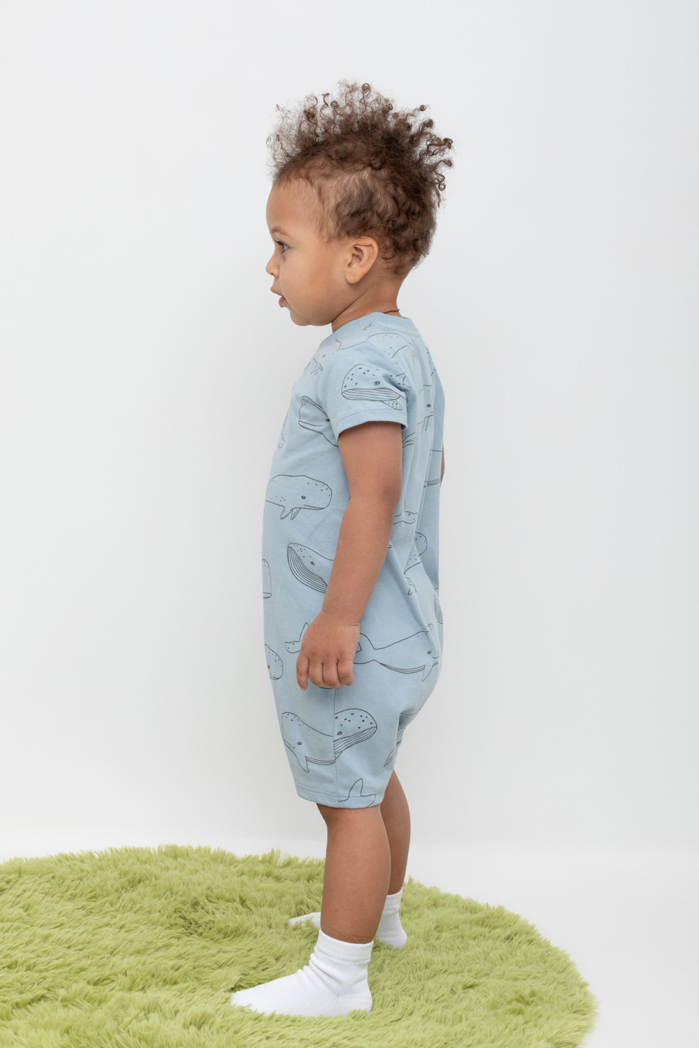 Полукомбинезон для мальчика, артикул: КР 6501, цвет: синий, фото 4