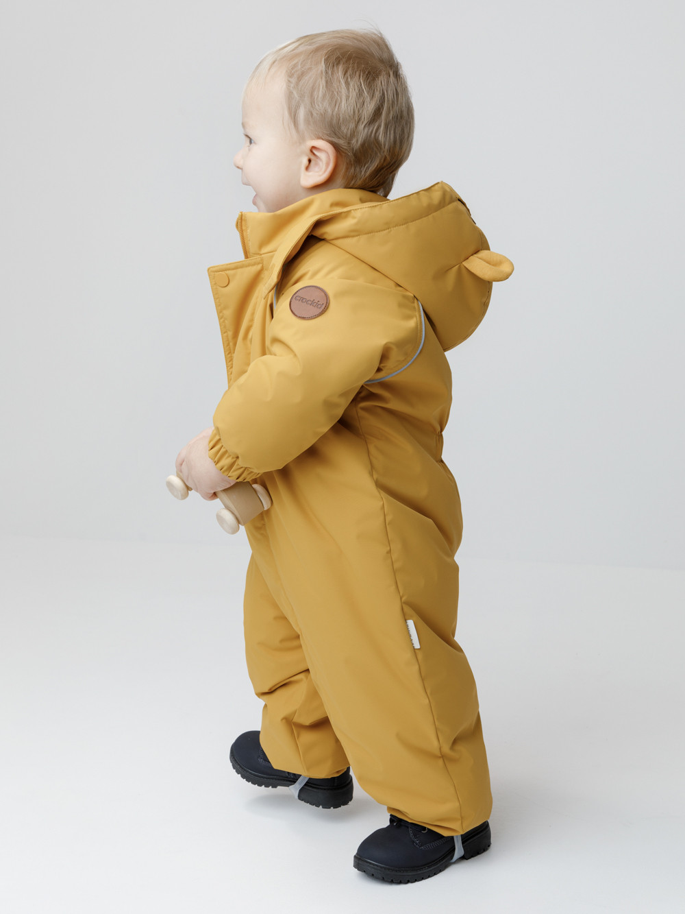 Комбинезоны утепленные для мальчика, артикул: ВК 60108/6 Ал, цвет: желтый, фото 4