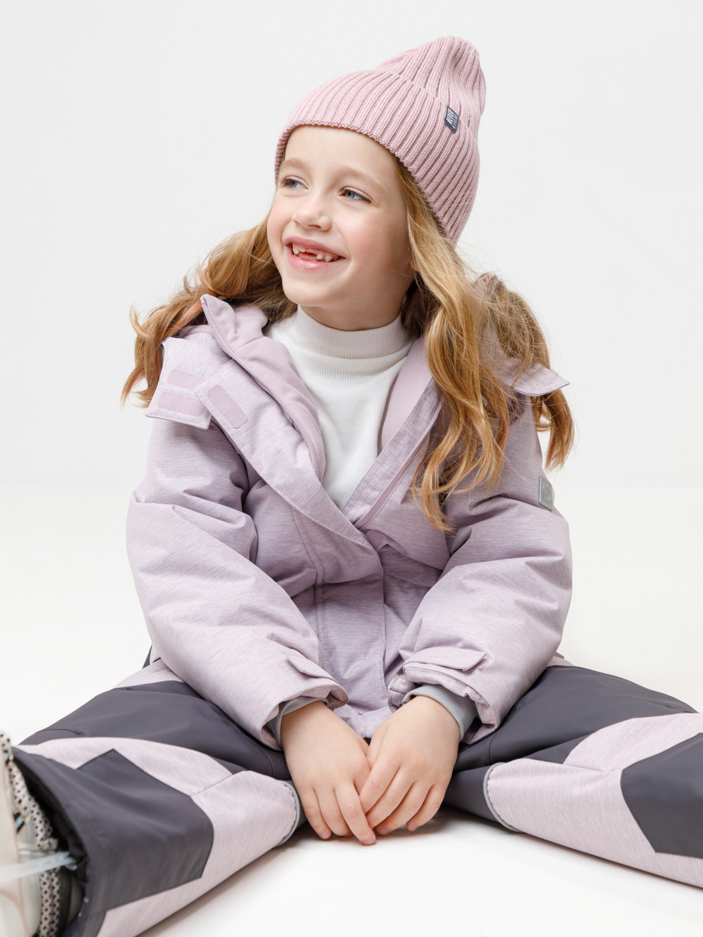 Комбинезоны утепленные для девочки, артикул: ВК 60129/1 ГР (98-122), цвет: розовый, фото 4