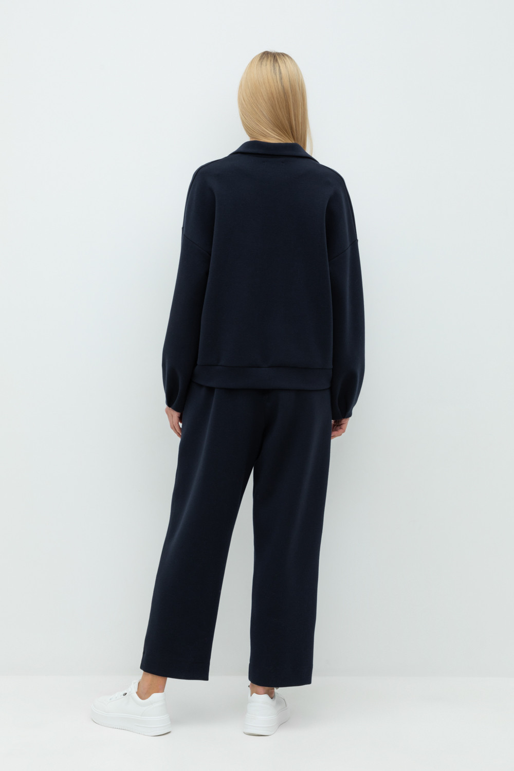 Брюки женские для мам, артикул: ЕВТ 4122, цвет: синий, фото 4