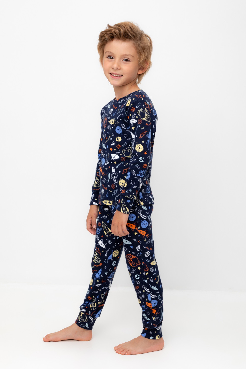 Пижама для мальчика, артикул: К 1552/24, цвет: темно-синий, фото 4