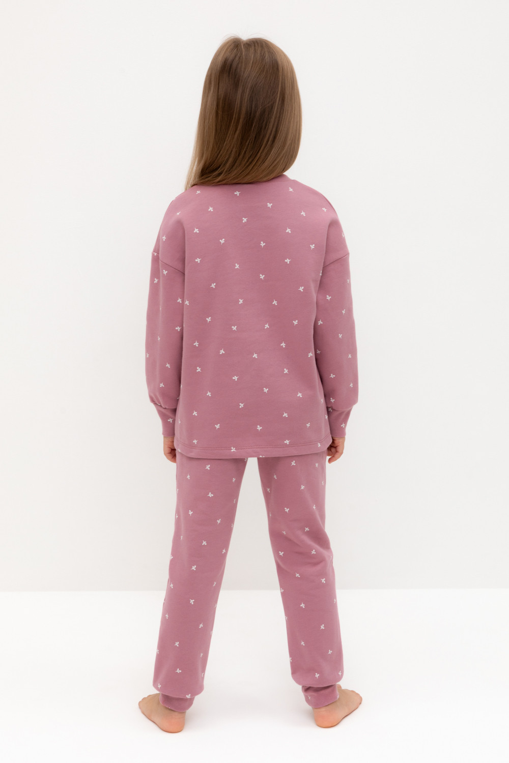 Пижама для девочки, артикул: К 1581, цвет: розовый, фото 4
