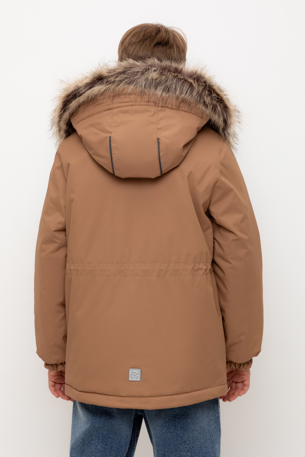 Пальто, плащи для мальчика, артикул: ВК 36096/1 УЗГ (122-158), цвет: коричневый, фото 4