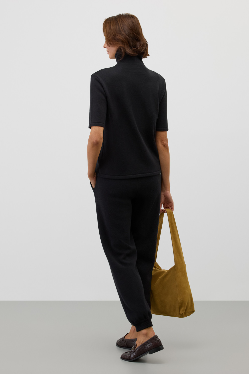 Брюки женские для мам, артикул: ЕВ 450/ш, цвет: черный, фото 4