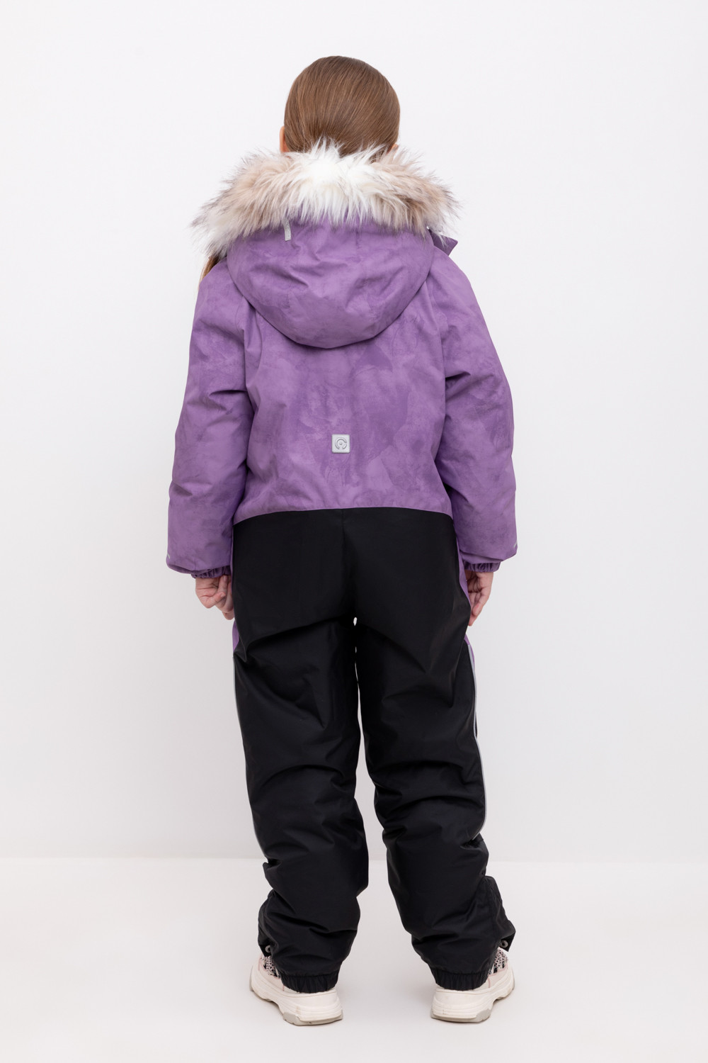 Комбинезоны утепленные для девочки, артикул: ВК 60120/н/6 ГР, цвет: фиолетовый, фото 4