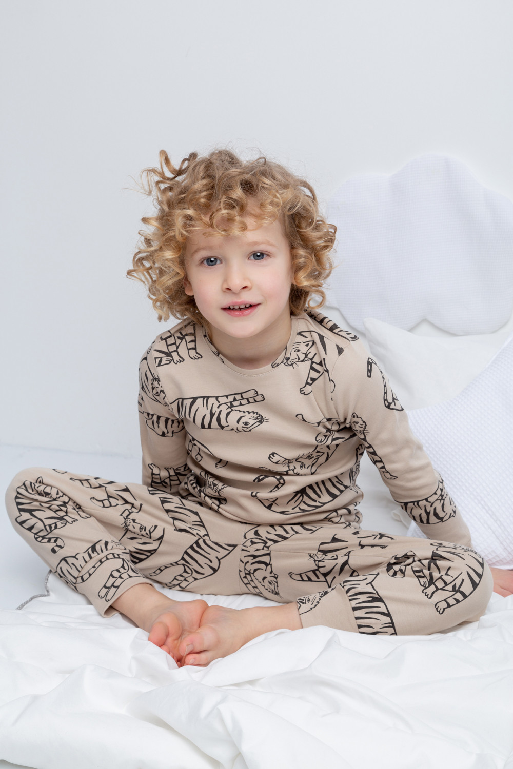 Пижама для мальчика, артикул: К 1552/24, цвет: бежевый, фото 4