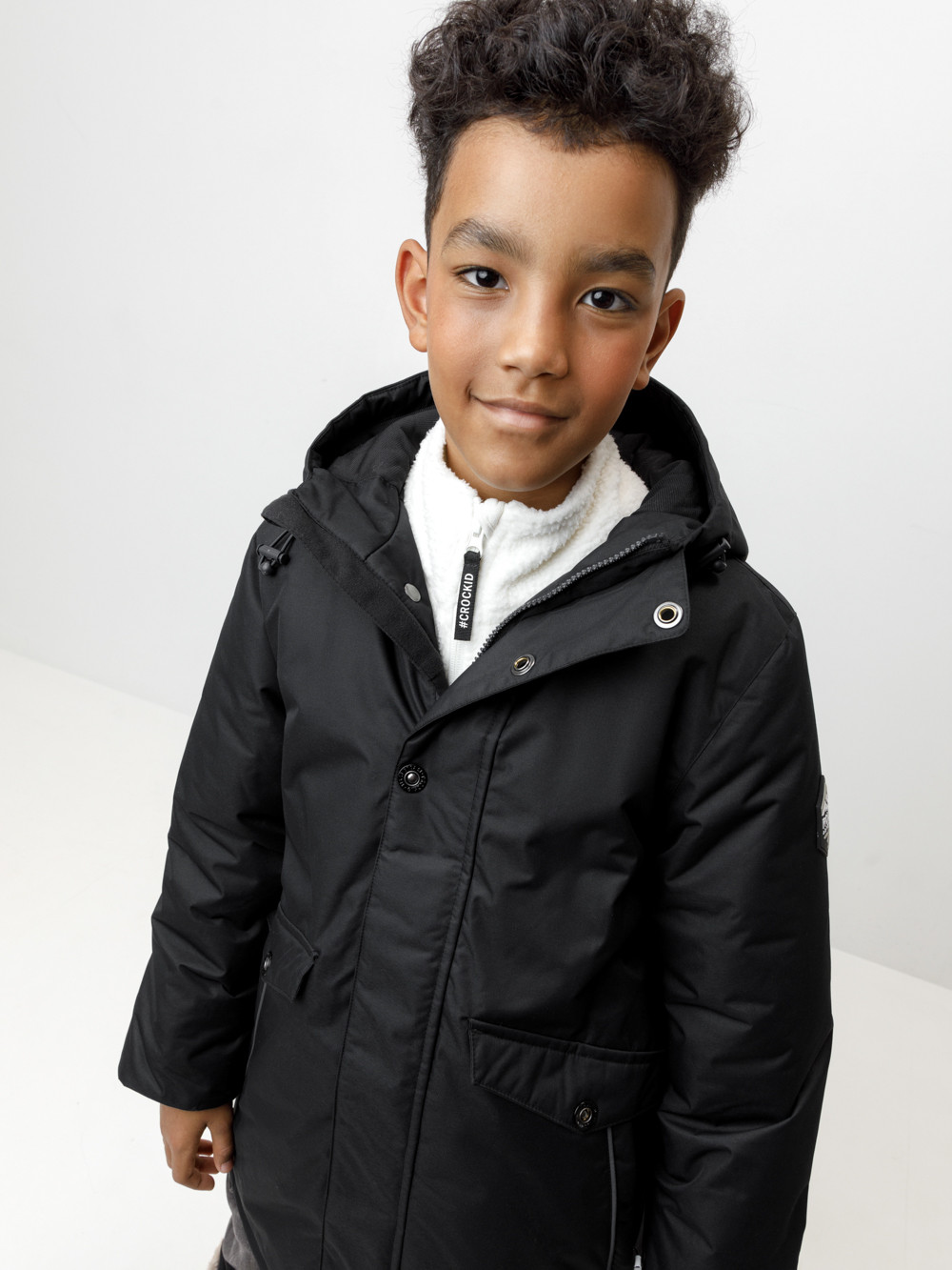 Пальто, плащи для мальчика, артикул: ВК 36097/4 ГР, цвет: темно-серый, фото 3