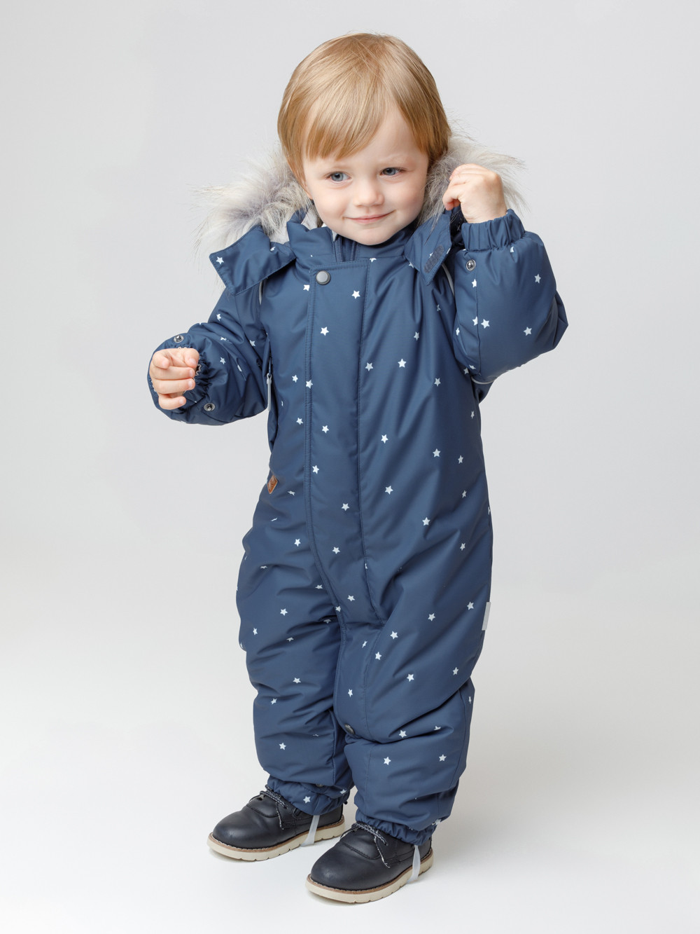 Комбинезоны утепленные для мальчика, артикул: ВК 60116/н/20 Ал, цвет: темно-синий, фото 4