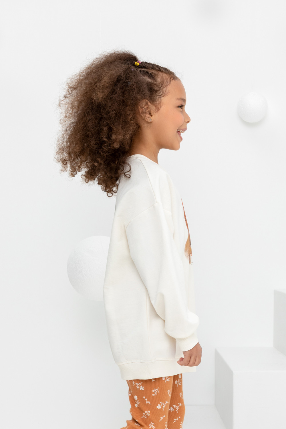 Джемпер для девочки, артикул: КР 302186, цвет: бежевый, фото 4