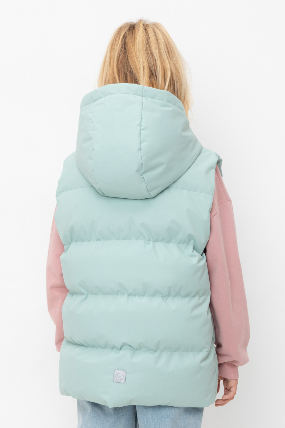 Жилет для девочки, артикул: ВК 35018/3 ГР (98-128), цвет: голубой, фото 4