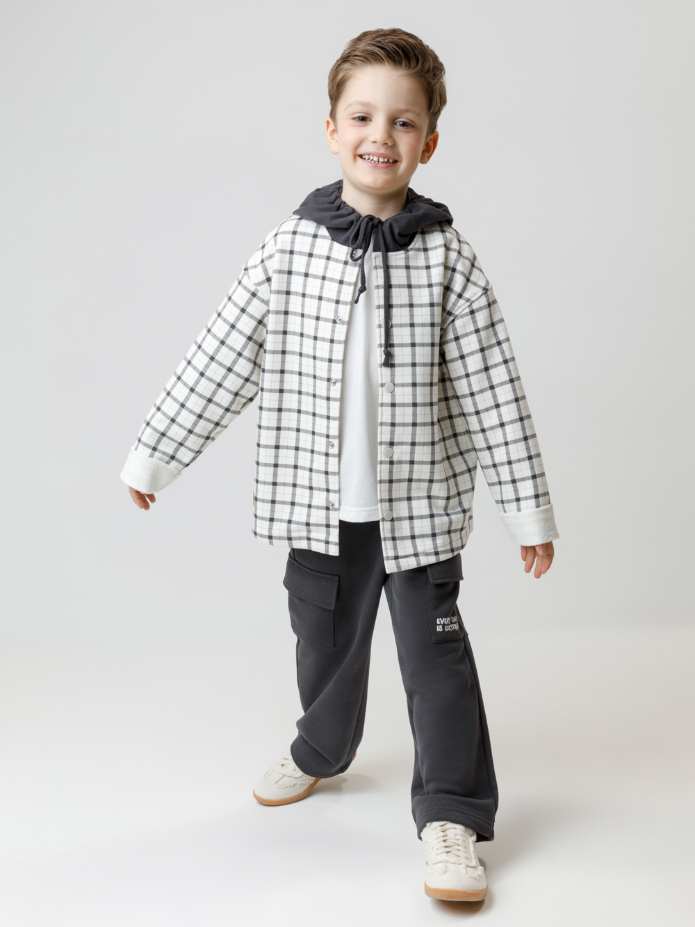 Брюки для мальчика, артикул: КР 400859, цвет: темно-серый, фото 4