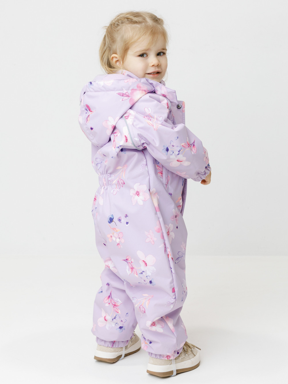 Комбинезоны утепленные для девочки, артикул: ВК 60085/н/67 Ал, цвет: фиолетовый, фото 4