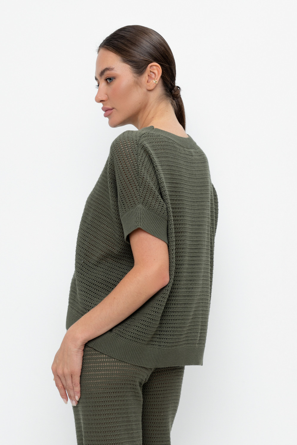 Джемперы женские для мам, артикул: ЕВ 30163, цвет: зеленый, фото 4