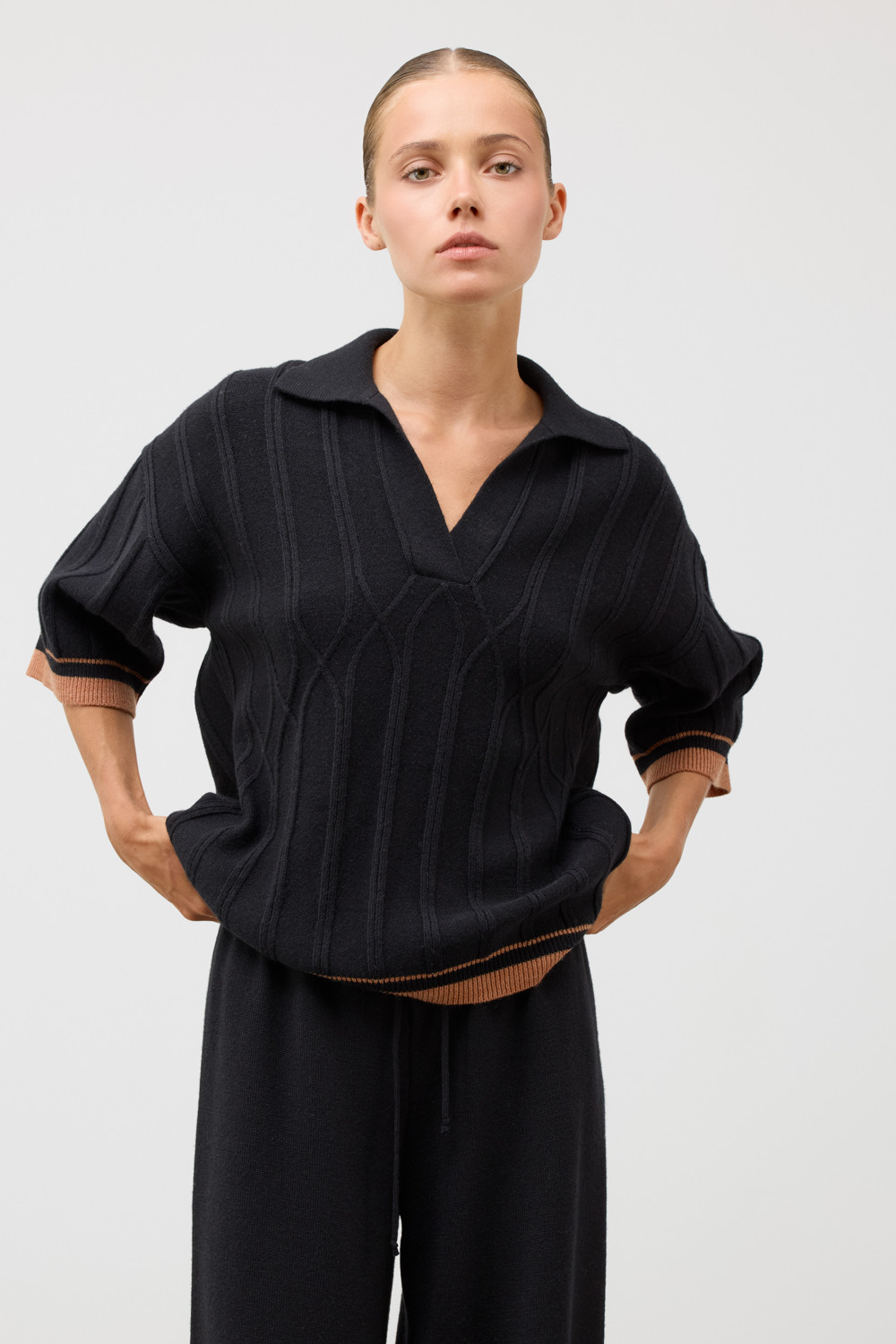 Джемперы женские для мам, артикул: ЕВ 30224/ш, цвет: черный, фото 4