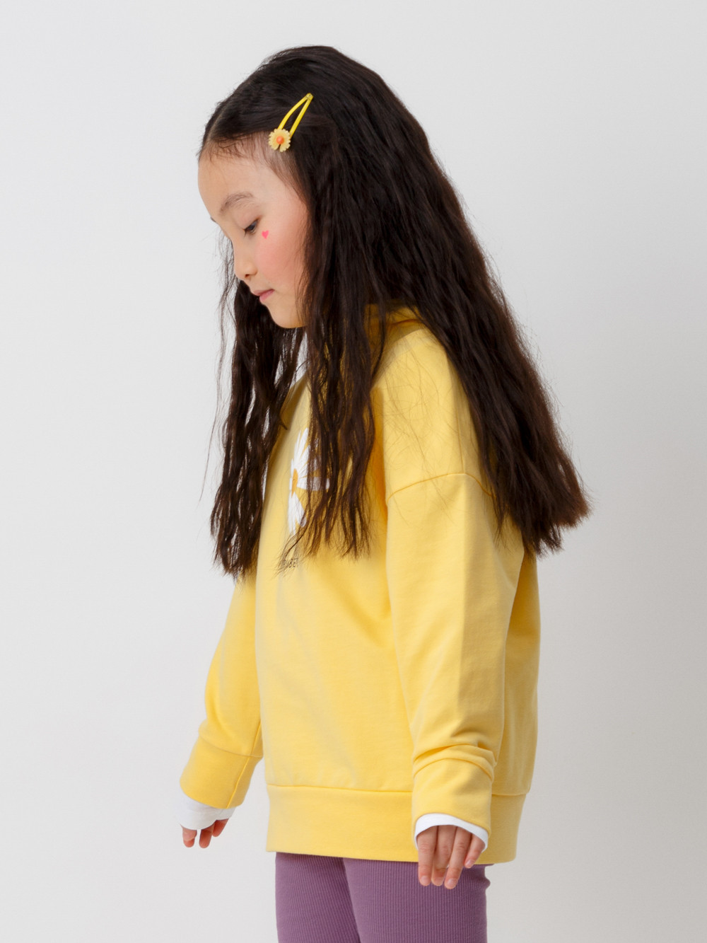 Худи для девочки, артикул: КП 302329, цвет: желтый, фото 3