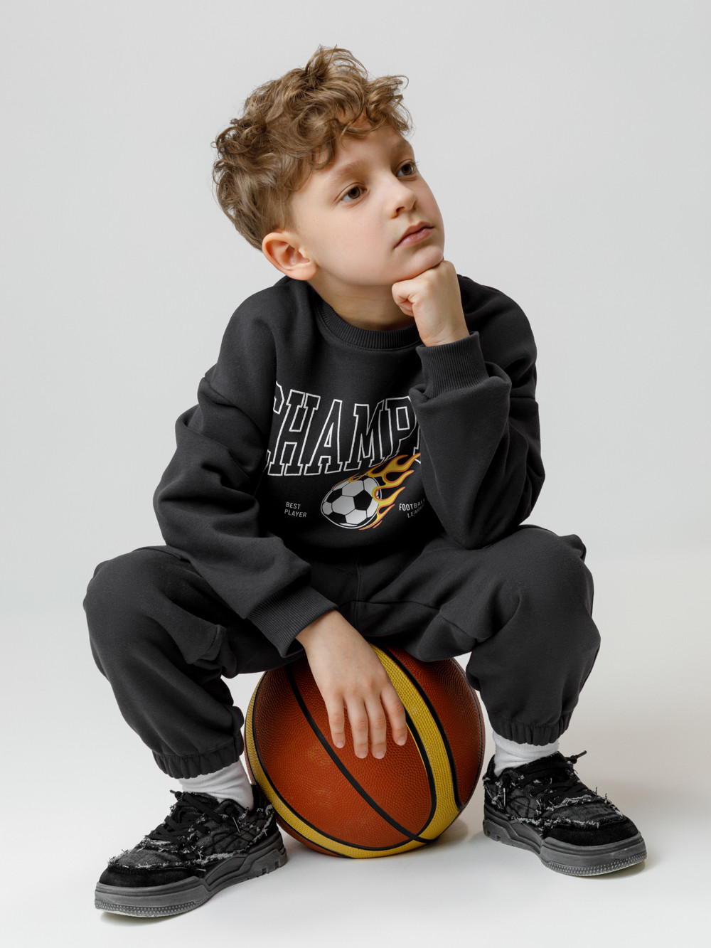 Брюки для мальчика, артикул: КР 400854, цвет: темно-серый, фото 4