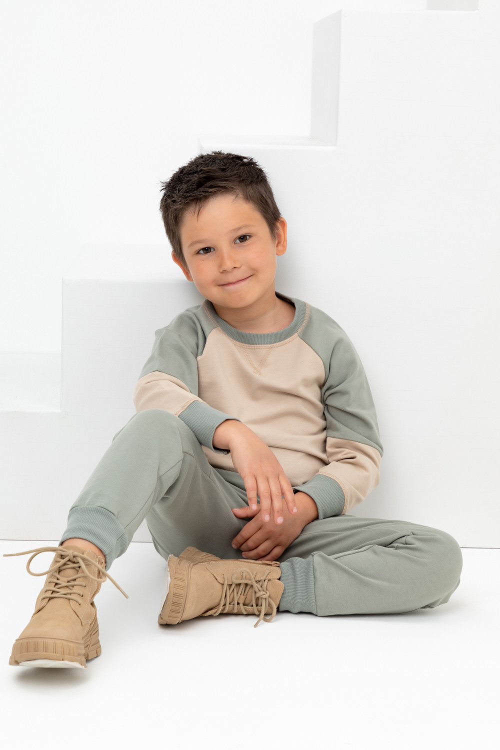 Брюки для мальчика, артикул: КР 400582, цвет: зеленый, фото 4