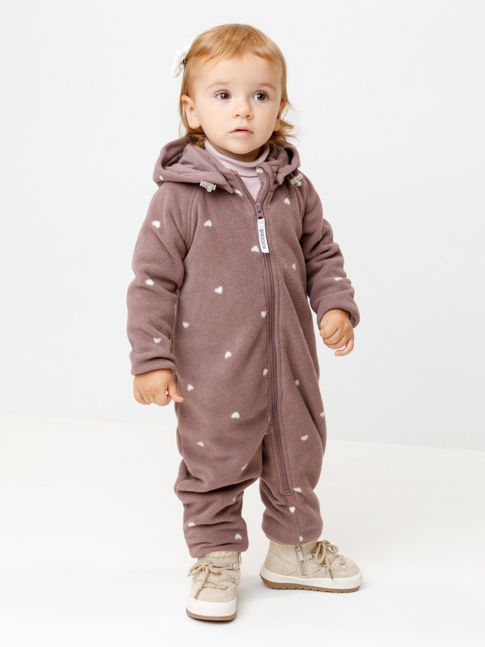 Комбинезон для девочки, артикул: ФЛ 60009/н/1 ГР, цвет: розовый, фото 4