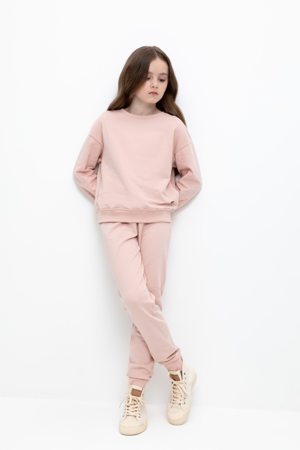 Брюки для девочки, артикул: К 400542-1, цвет: розовый, фото 4