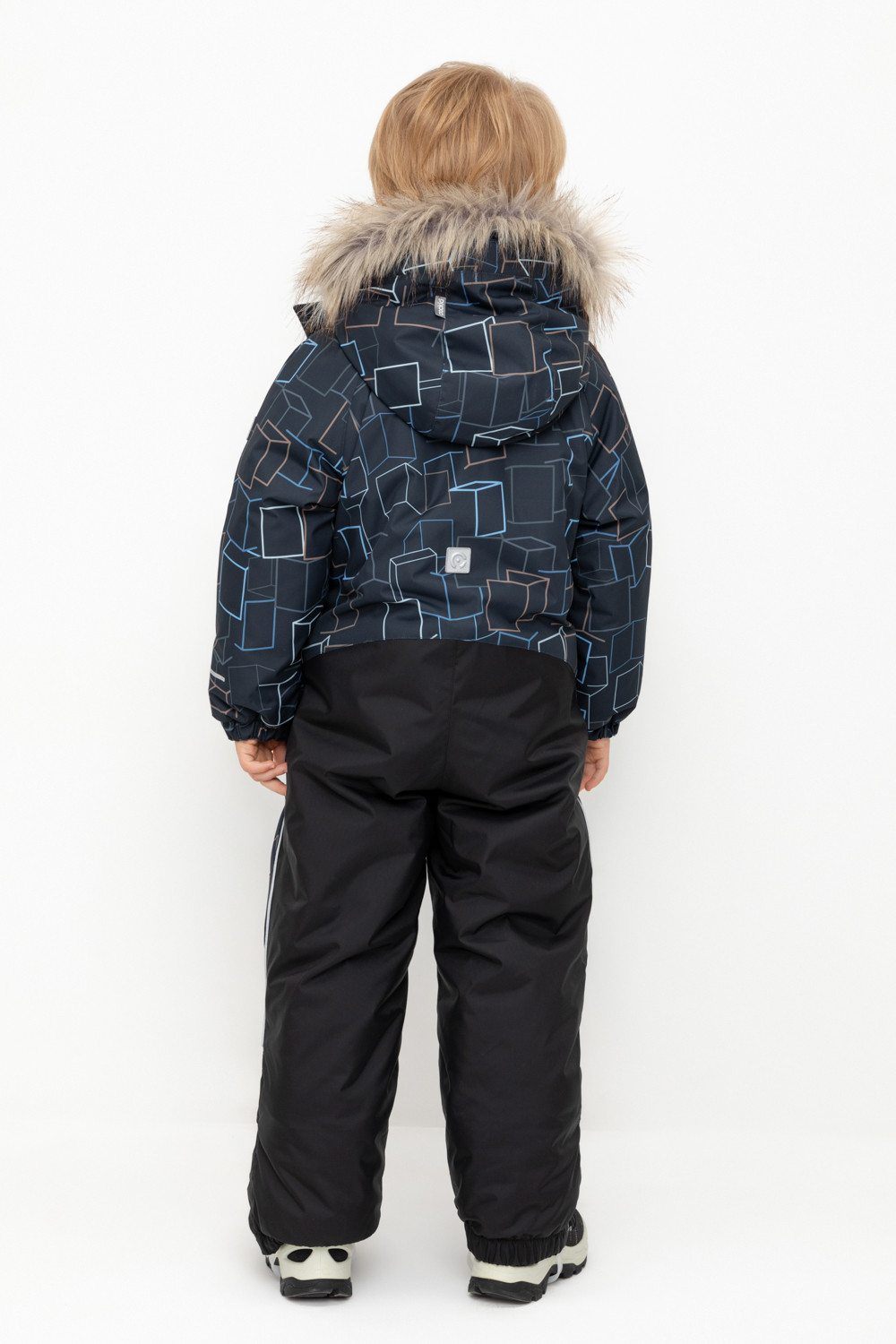 Комбинезоны утепленные для мальчика, артикул: ВК 60120/н/9 ГР, цвет: темно-синий, фото 4