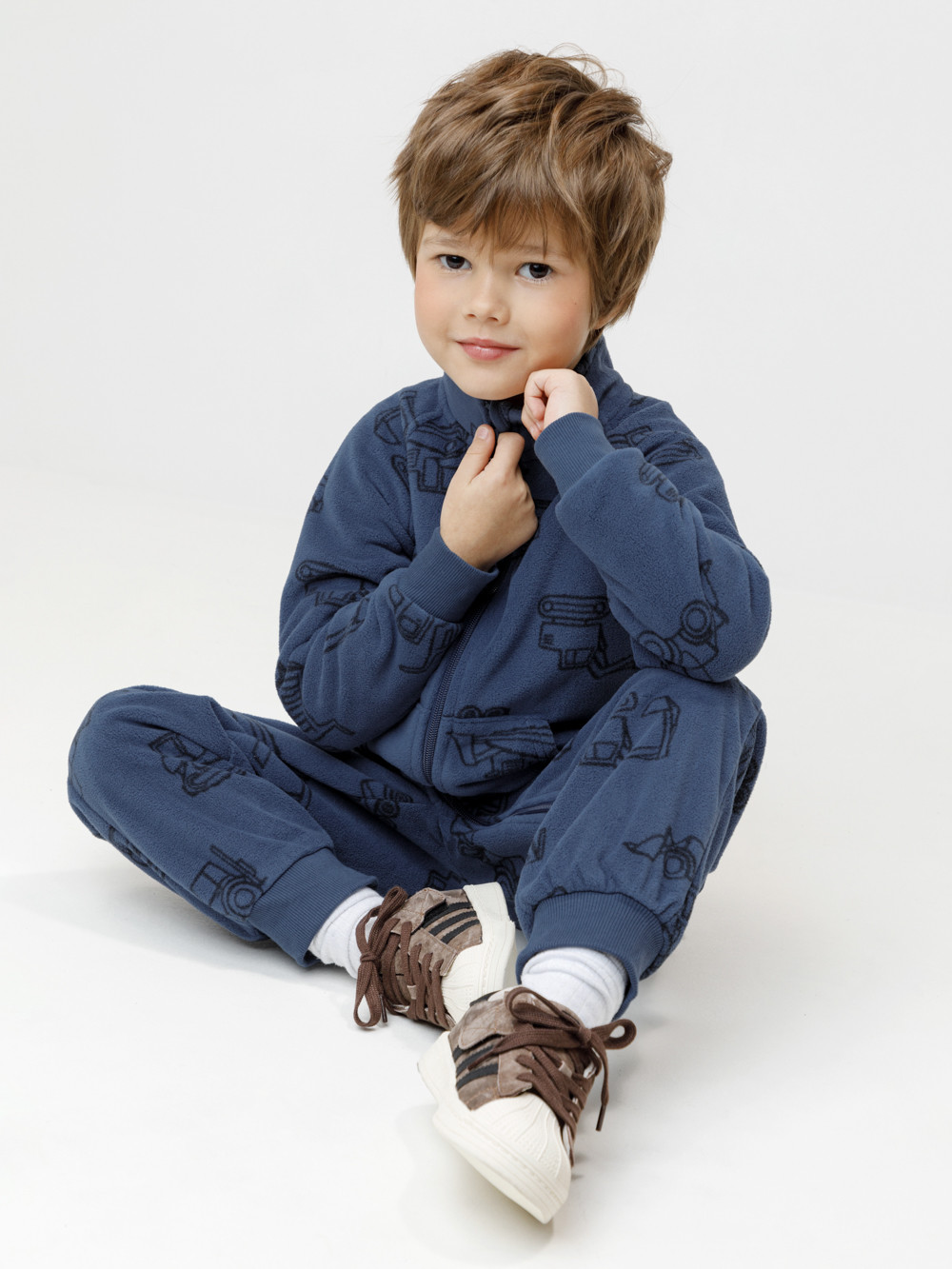 Комбинезон для мальчика, артикул: ФЛ 60005/н/9 ГР, цвет: синий, фото 4