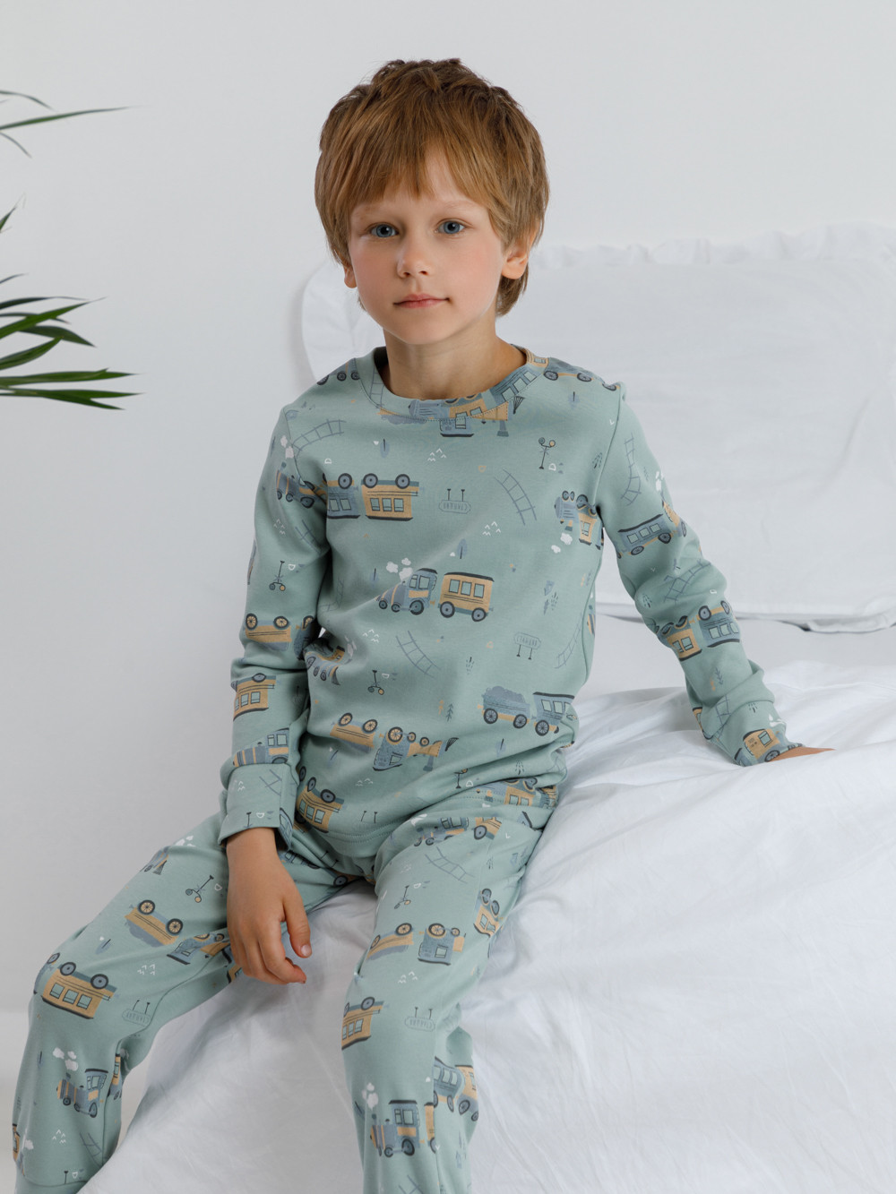 Пижама для мальчика, артикул: К 1552, цвет: голубой, фото 4